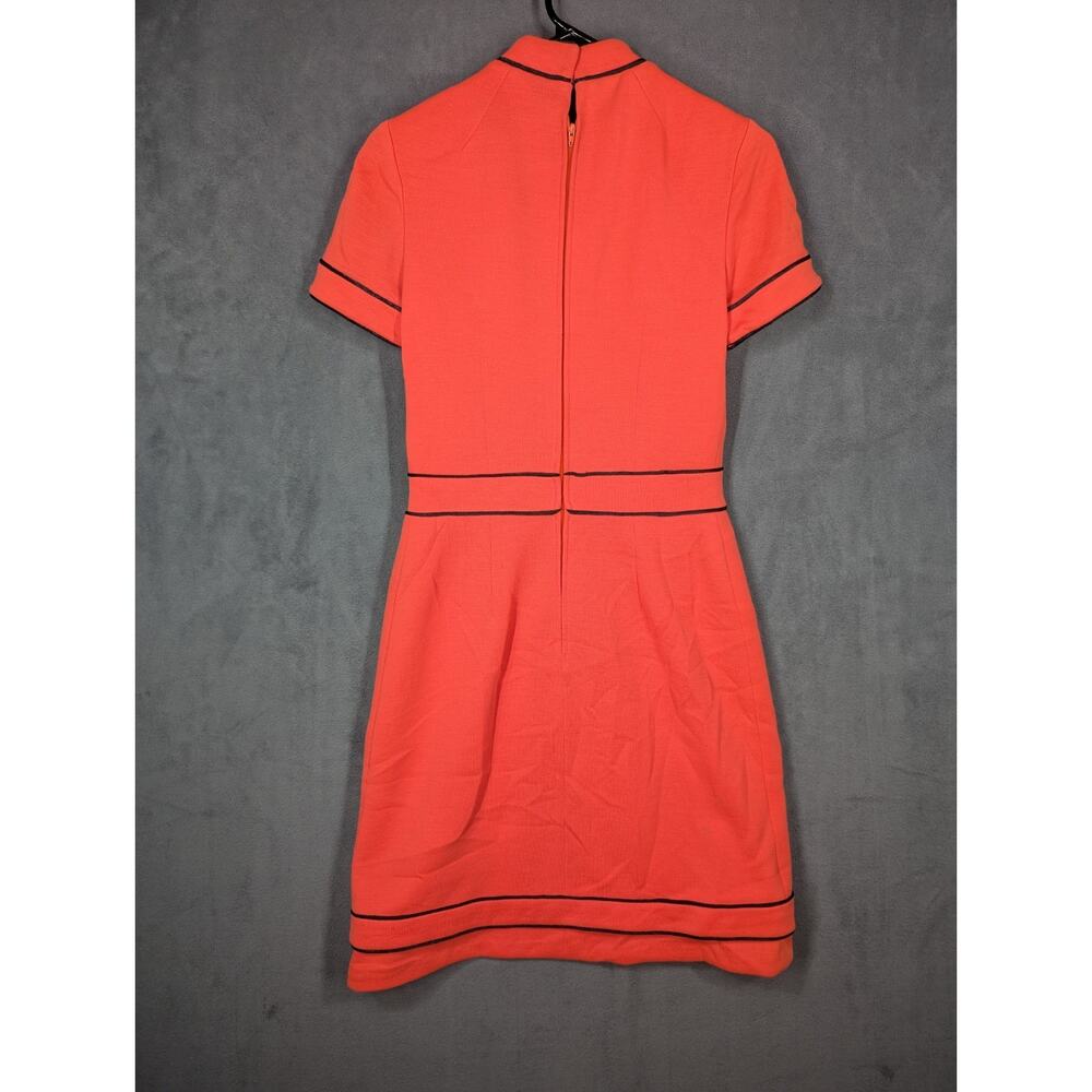 Handmade Dress XS Red 60s 70s Vintage Lined Layered Buttons - Picture 8 of 11